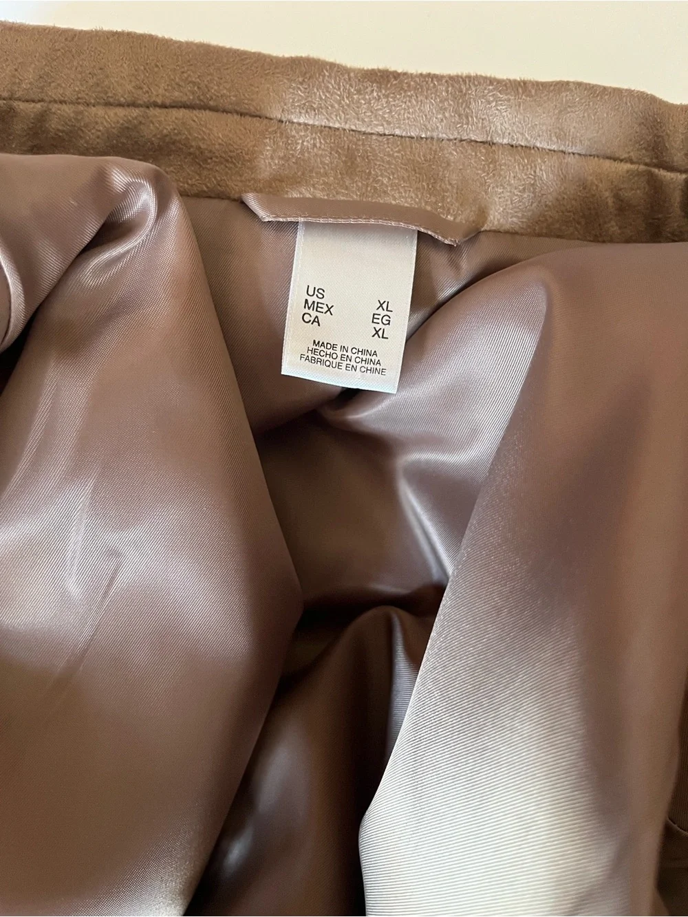 Men’s Vintage Concepts by Claiborne! Liz Claiborne brown faux suede blazer XL